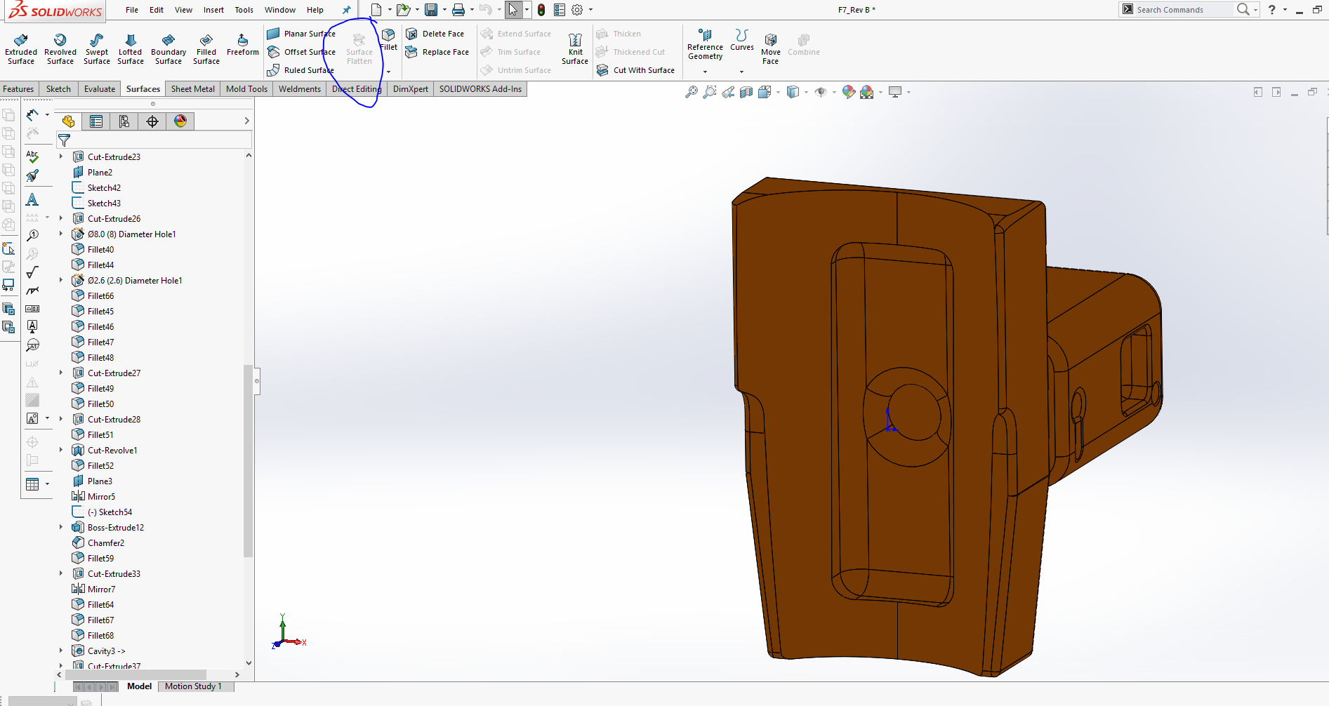 How to flatten a surface Solidworks GrabCAD Questions