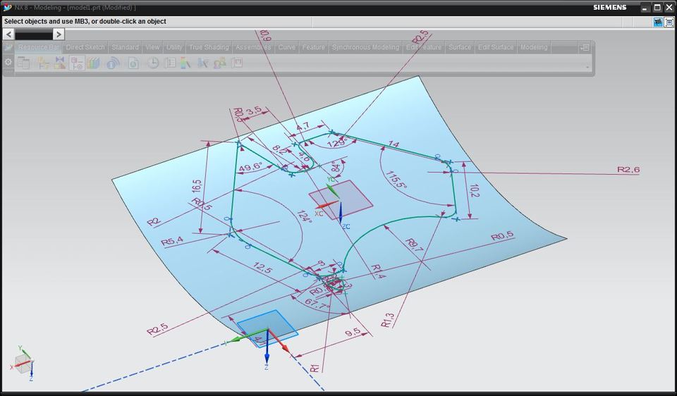 How to use Emboss Command in NX GrabCAD