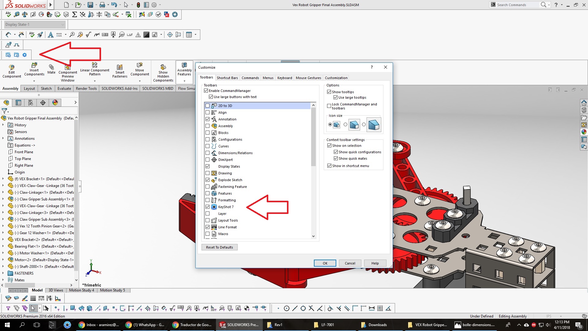 WORK AND RENDER IN REAL TIME WITH KEYSHOT PLUGIN FOR SOLIDWORKS
