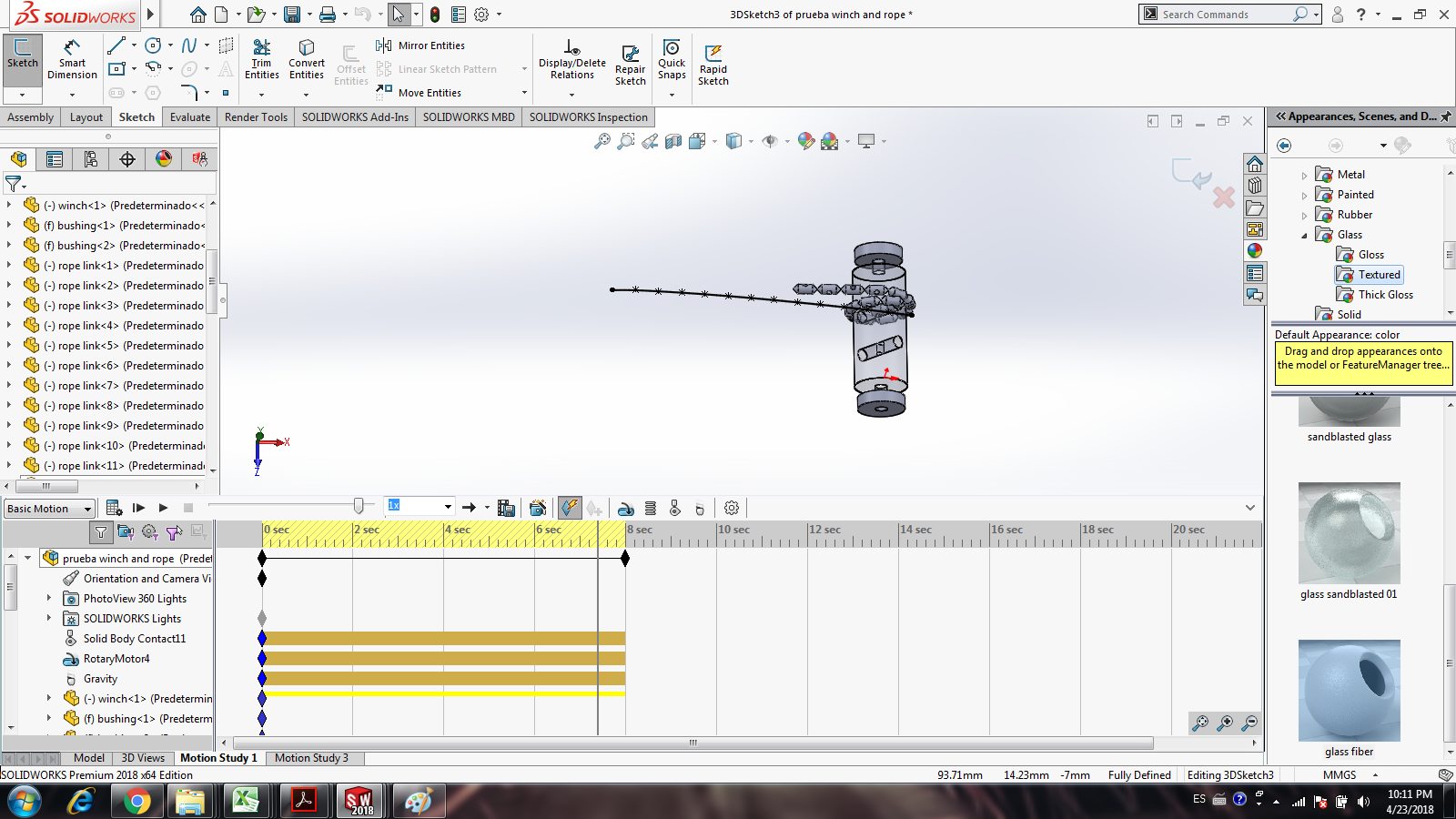 How to create rope or cable simulation similar to this video? | GrabCAD ...