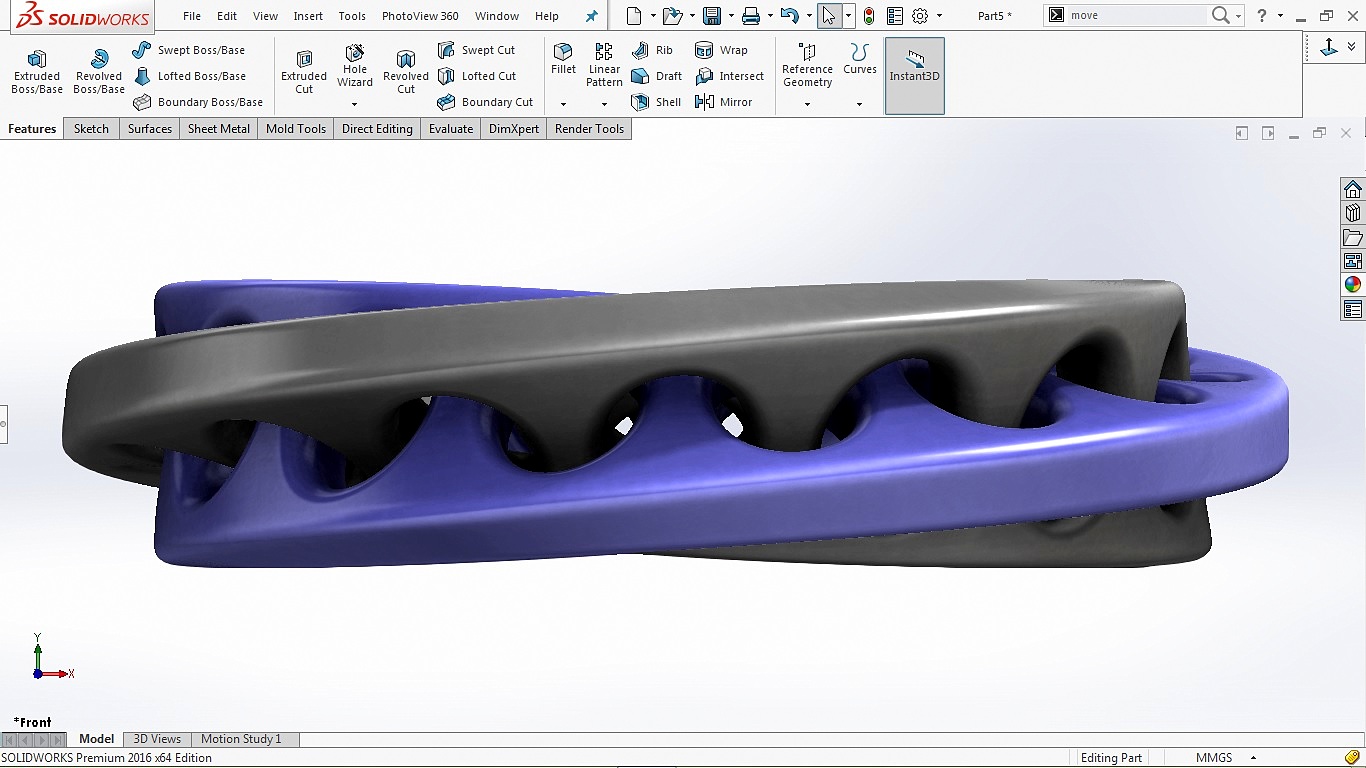 How to make 'Interlocked Mobius Strips' in Solidworks | GrabCAD India ...