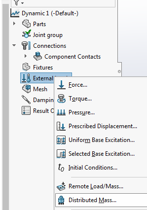 Why gravity unable add SolidWorks linear dynamic simulation ...