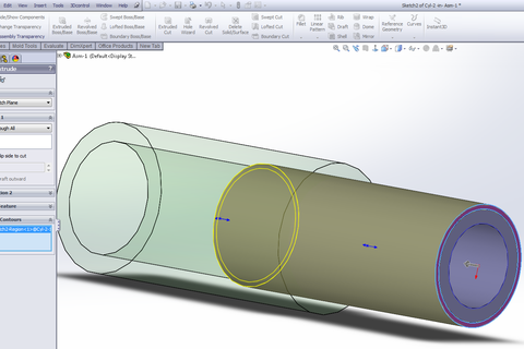 How to "trim" bodies in an assembly in Solidworks? - GrabCAD