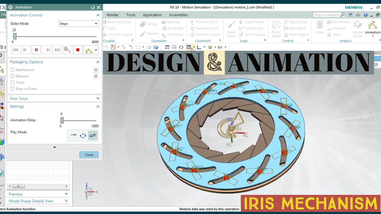 IRIS Mechanism & Design in UNIGRAPHICS | Siemens NX (Unigraphics) Users ...