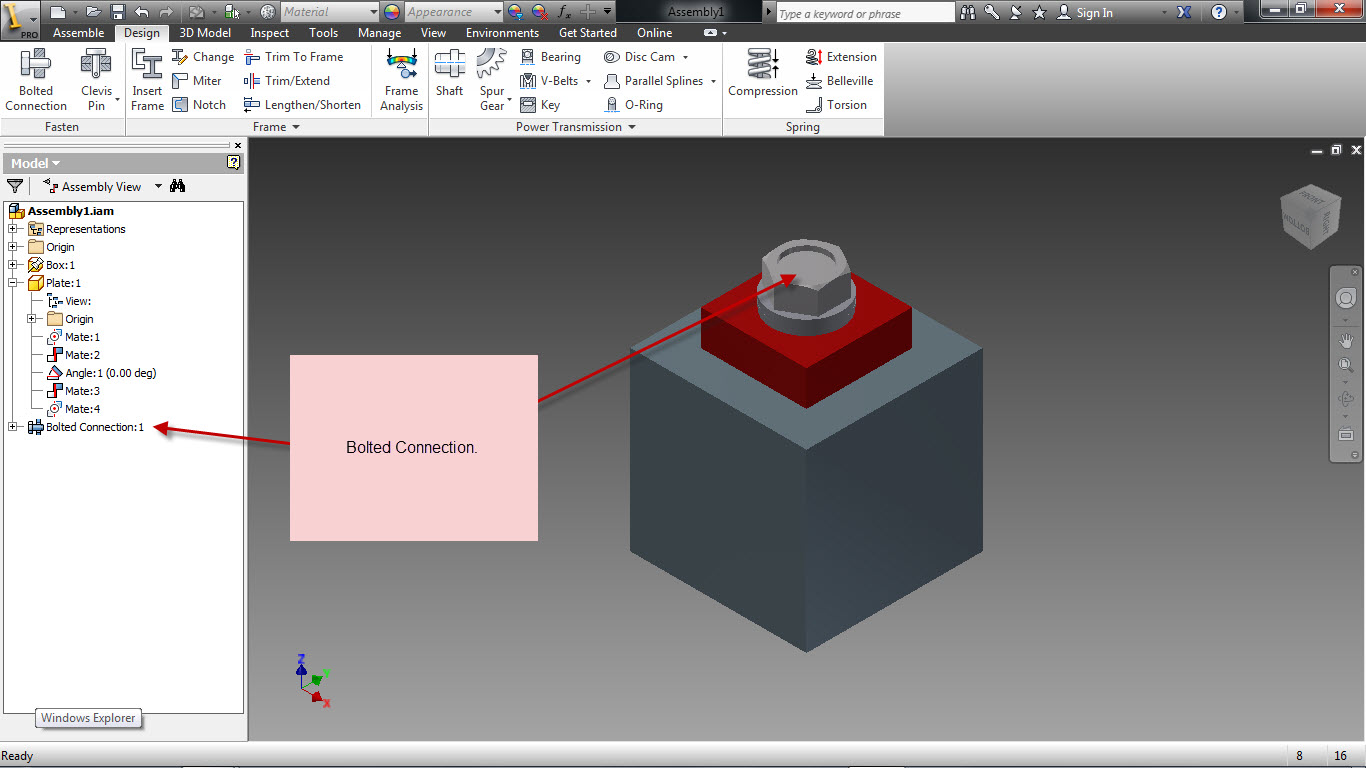 Tutorial How to save time with Bolts, nuts, washers in Auto desk Inventor. GrabCAD Questions