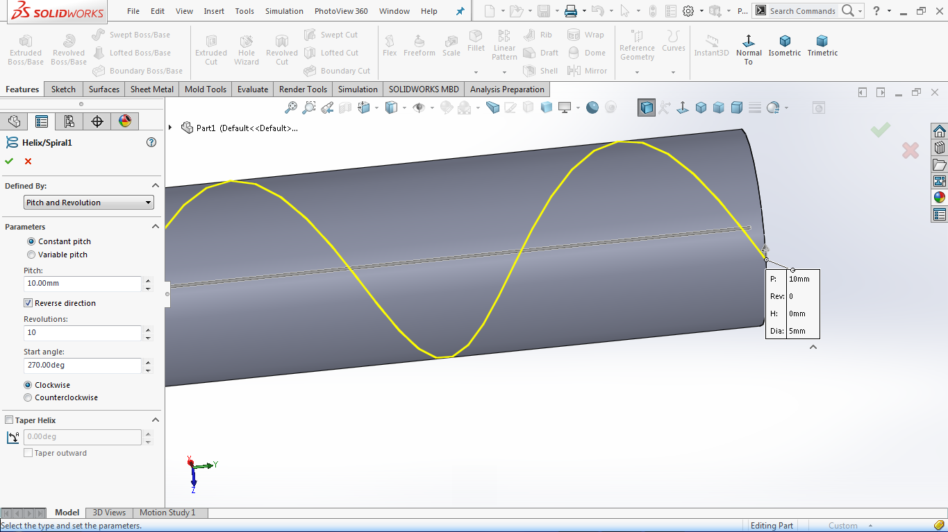 How to do a rope using Solidworks 2016 GrabCAD Tutorials