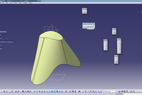 How to convert enclosed surface to solid in CATIA? - GrabCAD