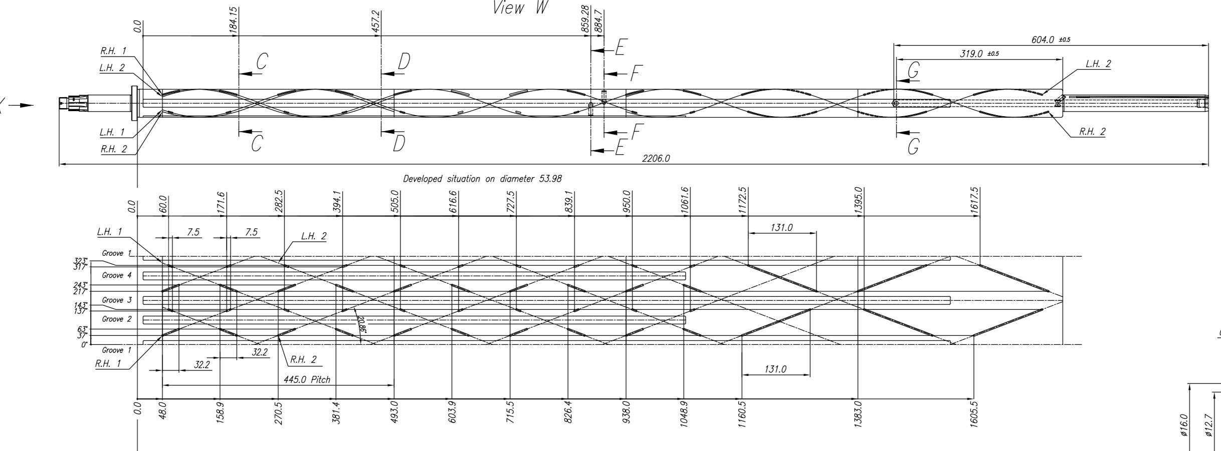 Need Help For This Spiral Groove On OD Of Shaft SOLIDWORKS Design Need Help For This Spiral Groove On OD Of Shaft SOLIDWORKS Design