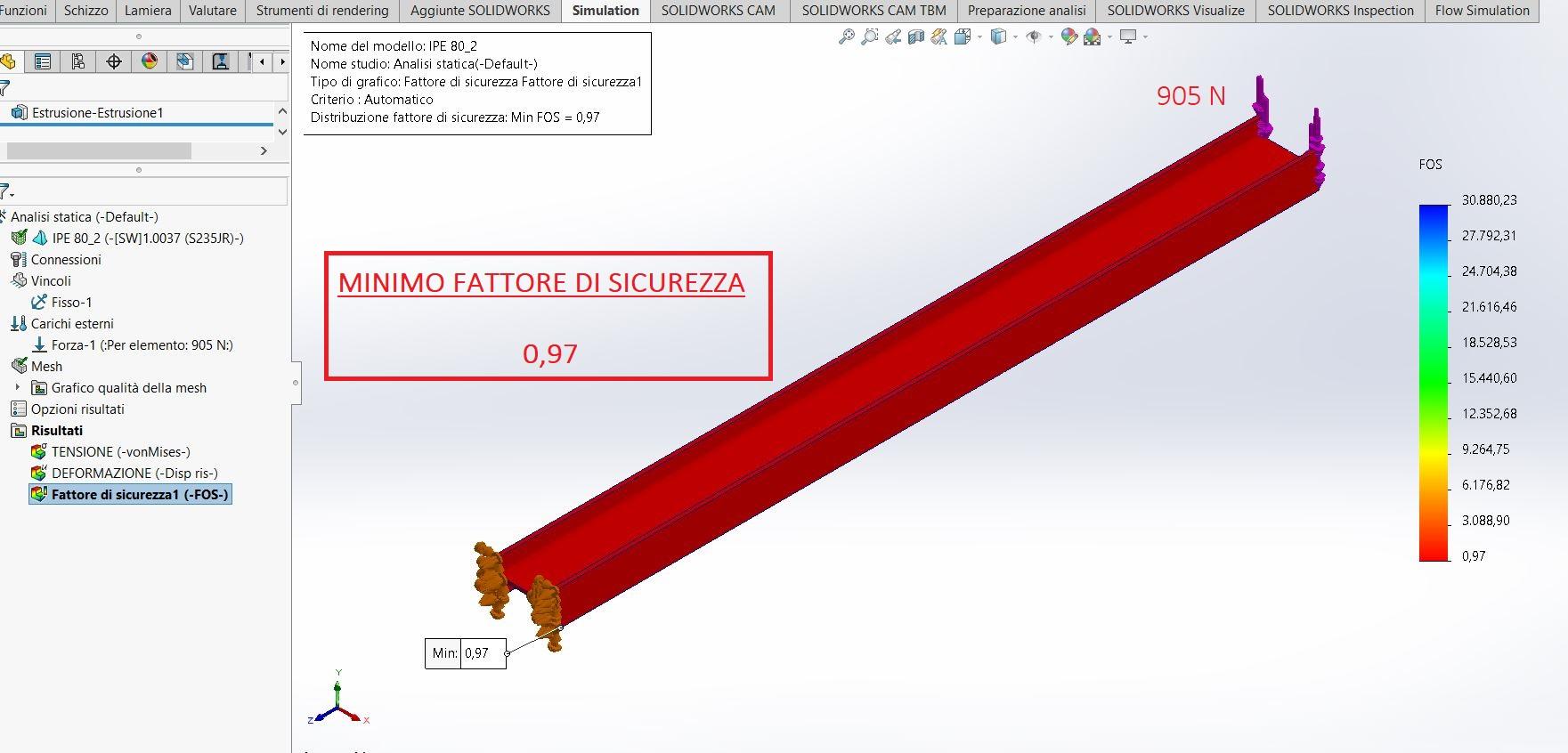 Profilato IPE 80 UNI 5398 a sbalzo | GrabCAD Tutorials