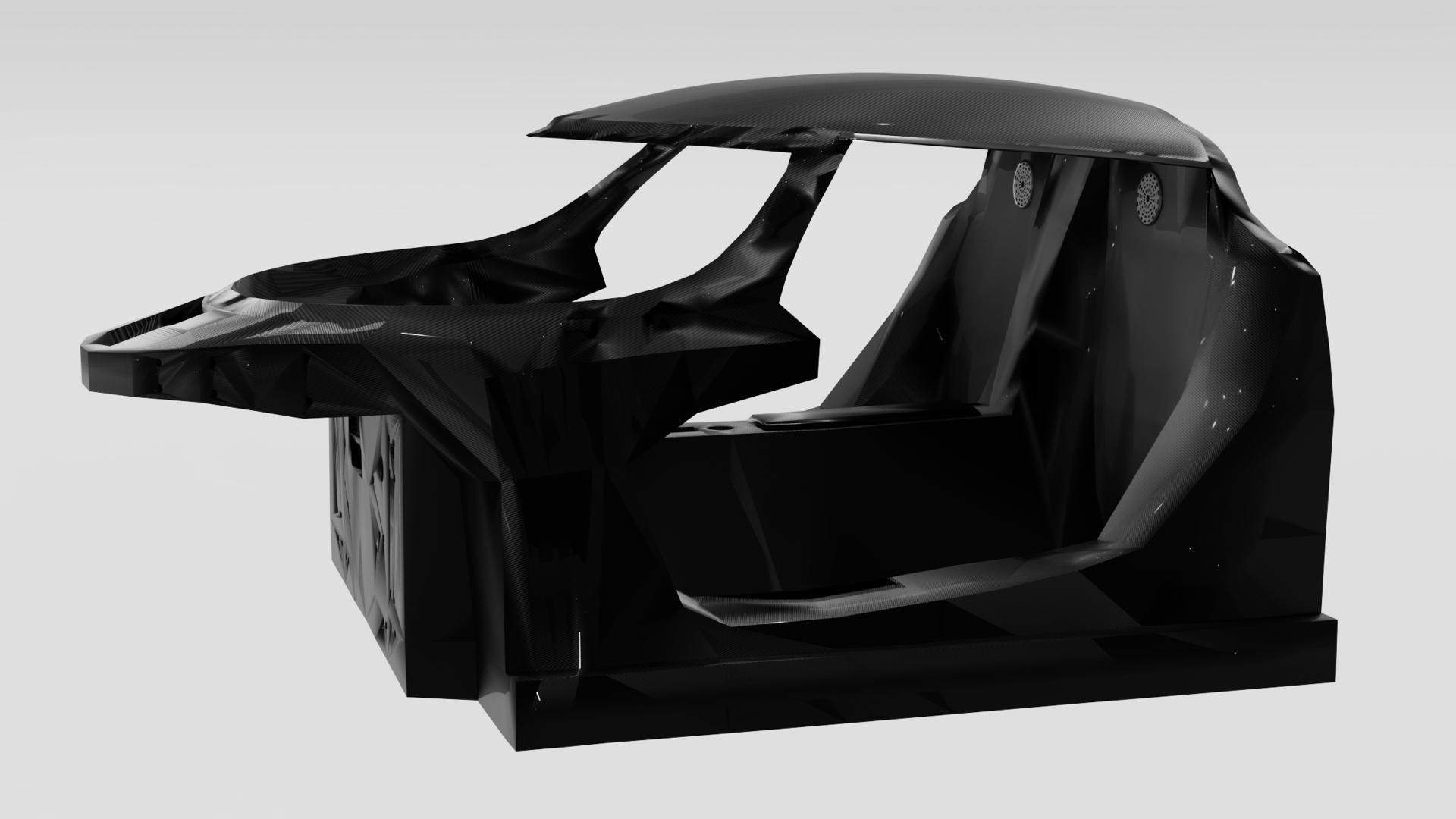 Car monocoque | ⭐ 𝑬𝒍𝒆𝒄𝒕𝒓𝒊𝒄 𝒄𝒂𝒓 𝑫𝒖𝒃𝒊𝒏𝒂 𝑬𝒗𝒐 ⭐ | GrabCAD Groups