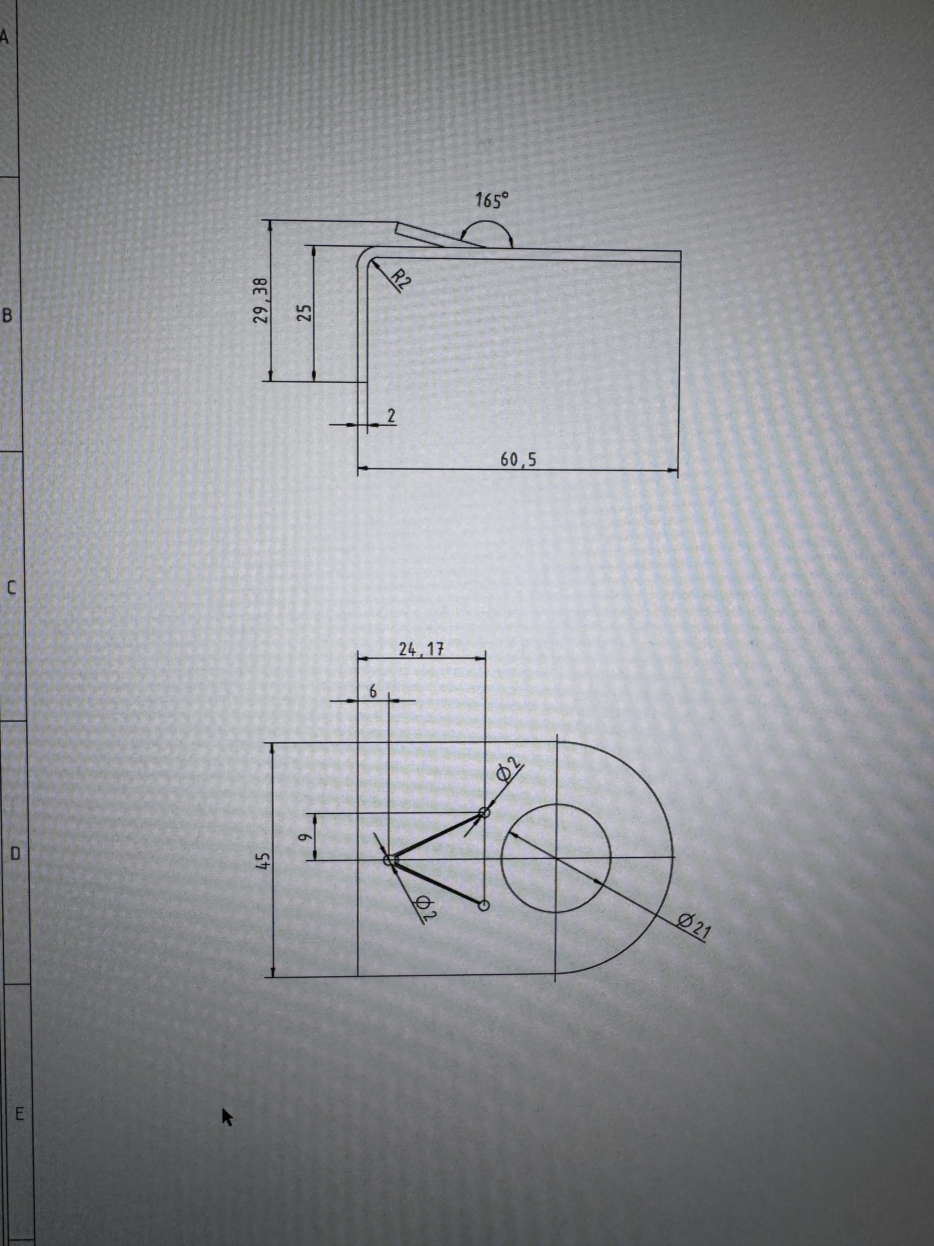 Can any of you help on a sheet metal design. I want to add a triangle