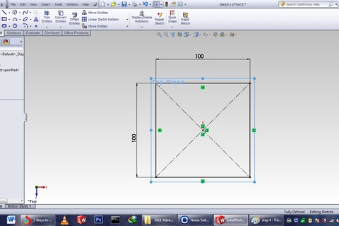 how can we draw a 4 side pyramid in the solidworks? - GrabCAD