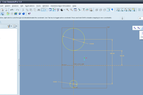 Tutorial - Creating Blended Protusion in Creo Elements/Pro? - GrabCAD
