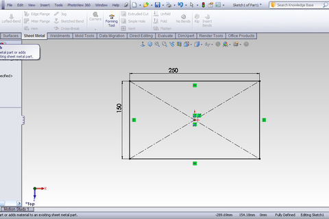 Tutorial - Simple sheet metal part in SolidWorks? - GrabCAD