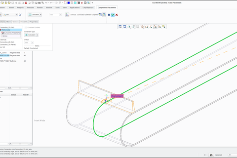 Slot axis creo