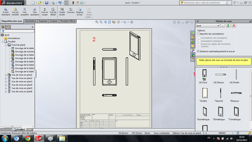comment faire une mise en plan d'une piece sur solidworks ?? - GrabCAD