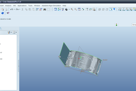 Tutorial - Making text emboss on the curved surface in Creo Elements ...