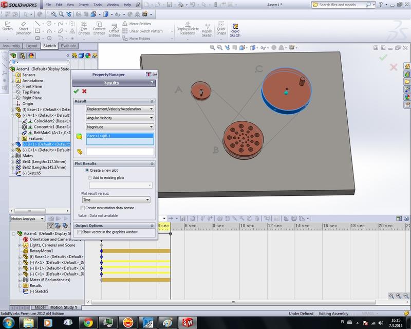 Pulley design in SolidWorks. GrabCAD