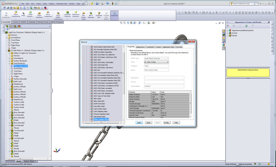 Weigh assembly in SolidWorks GrabCAD