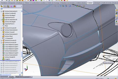 How to make Ferrari California body in SolidWorks? - GrabCAD