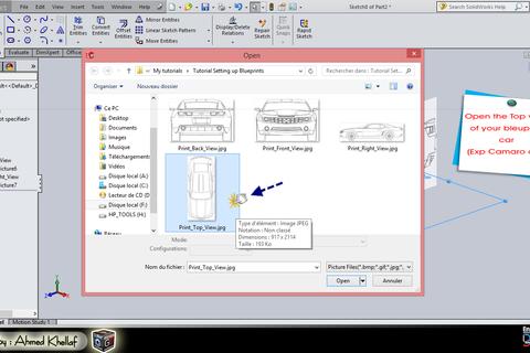 How to setting up blueprints in solidWorks ? - GrabCAD