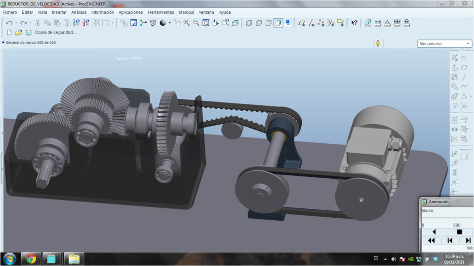 How I can make the simulation of the synchronous belts motion in a belt