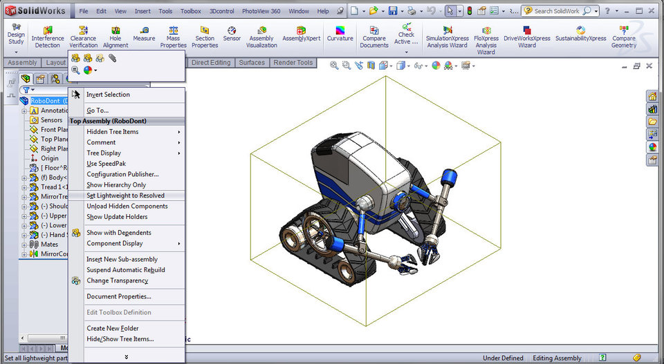 why-parts-are-disappearing-in-solidworks-assembly-grabcad
