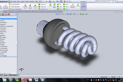 How To Model A Light Bulb Using Solidworks Grabcad