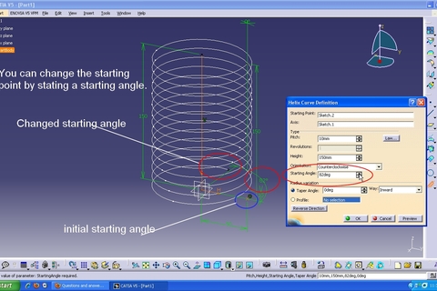 Tutorial: How to model helical spring in Catia V5? - GrabCAD