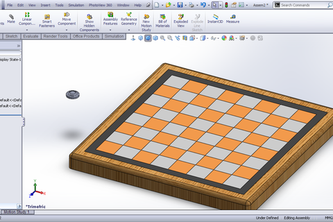 Tutorial - Assembling the Checkers board in SolidWorks? - GrabCAD