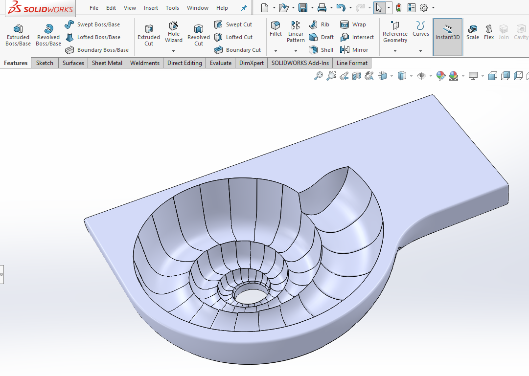 How to model snail sink in SolidEdge/SolidWorks/Inventor? | GrabCAD ...