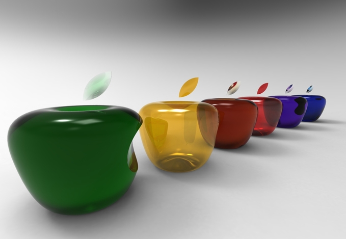 3D Apple logo