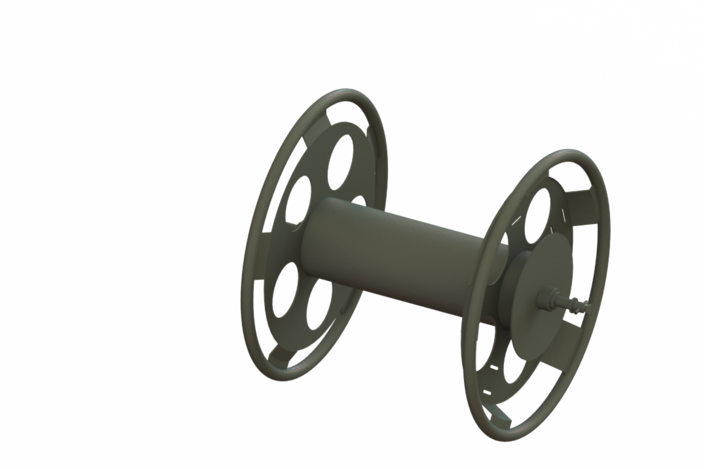 Wire Spool, Custom Systems, MiIitary Use - STEP / IGES - 3D CAD model ...