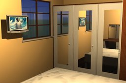 Bedroom Plan / 3D