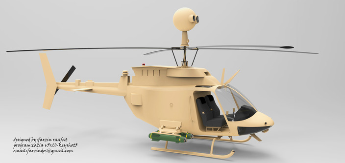 BELL OH-58 kiowa warrior reconnaissance helicopter FARCOPTER