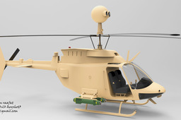 BELL OH-58 kiowa warrior reconnaissance helicopter FARCOPTER
