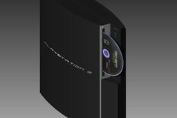 Playstation 3 with Game in disc slot