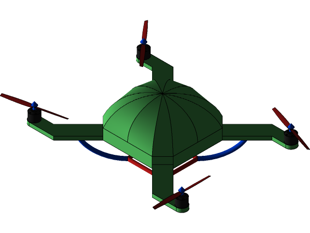Quadcopter model solidworks