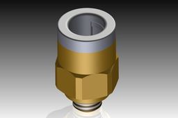 Pneumatic Push In Male Straight Adaptor - SMC KQ2H06-M5