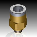 Pneumatic Push In Male Straight Adaptor - SMC KQ2H06-M5