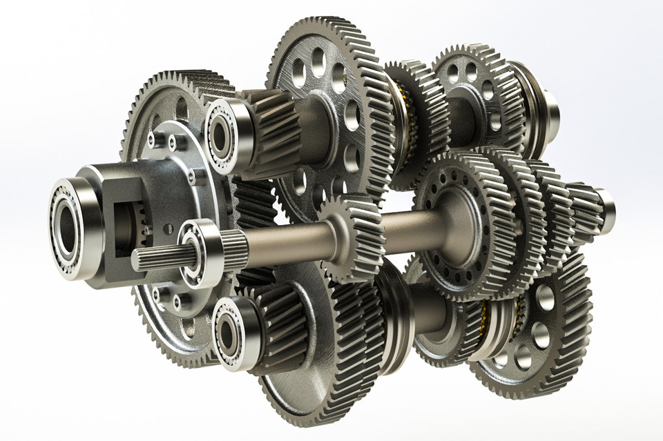 Dual Clutch Transmission , Gearbox , Transmission , Clutch , Gear , Shaft |  3D CAD Model Library | GrabCAD