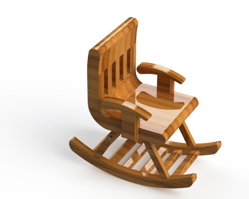Rocking Chair Solidworks Free CAD Designs, Files & 3D Models | The GrabCAD Community Library