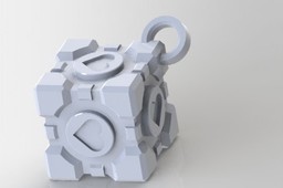 Companion Cube Keychain