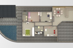 Furnished 3D House