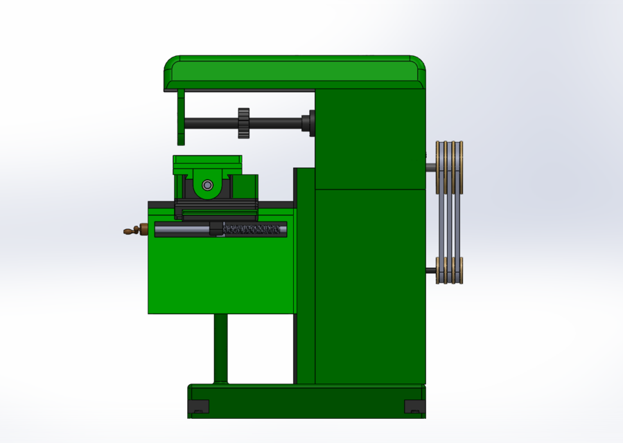 Horizontal milling machine 3D CAD Model Library GrabCAD