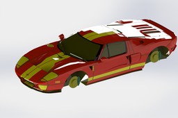 Ford GT40 model imported from mesh