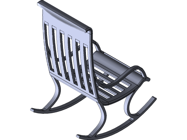 Rocking Chair Solidworks Free CAD Designs, Files & 3D Models | The GrabCAD Community Library