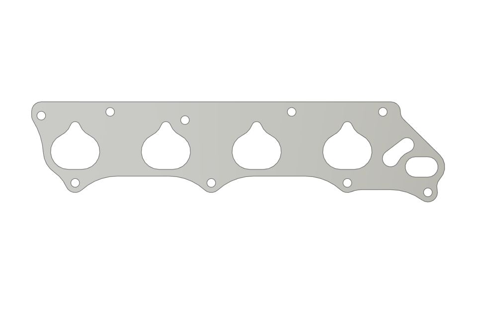 Honda K20 Intake Manifold Flange 3D CAD Model Library