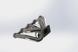 Custom exhaust manifold for 5 cyl Audi turbo engine