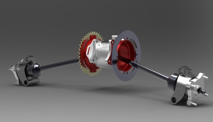 Polaris Outlaw IRS 525 Rear Drive Assembly